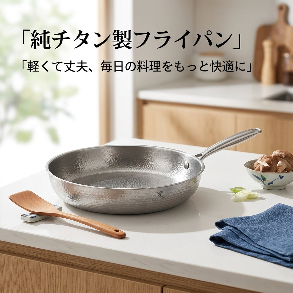 NestPan 純チタンフライパン™｜軽くて丈夫な一生ものの調理フライパン