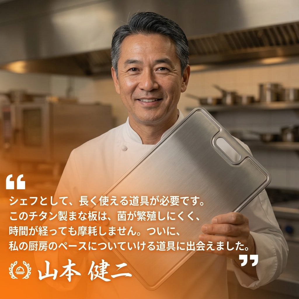 NestPan 純チタンまな板™｜黒ずまない、においが残らない